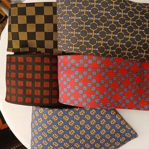 Silk ties by Hermes SOLD